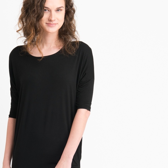 Agnes & Dora Tops - Black Dolman Tunic